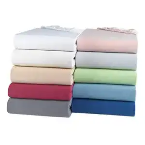 Spannbettlaken (140×200) BaSaTex Bio Jersey, Lindgrün