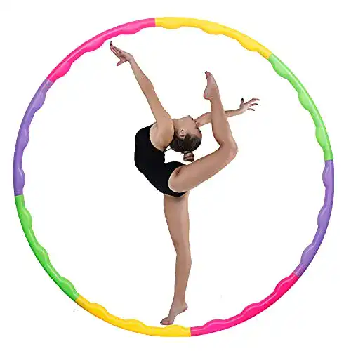 Hula-Hoop-Reifen Kinder joofang 8 Teile profi Kinder Hula Hoops, farbig Plastik Reifen
