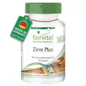 Zimtkapseln fairvital Zimt Plus Kapseln – HOCHDOSIERT 90 Kapseln