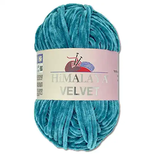 Flauschwolle Wohnkult Himalaya 100 g Velvet Dolphin Wolle 40 Farben