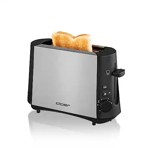 Toaster Edelstahl Cloer 3890 Single-Toaster, Auftau-Funktion
