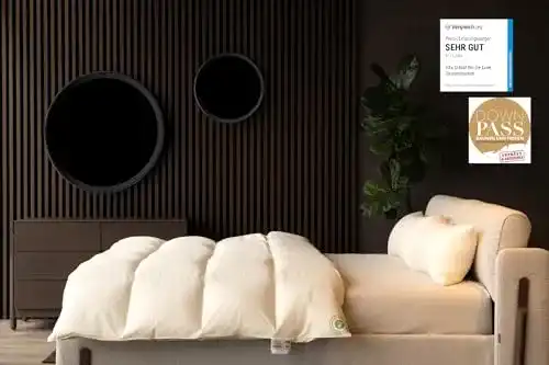 Gänsedaunendecke Vitaschlaf ® Bio-Luxe-KBA, W6, EXTRA