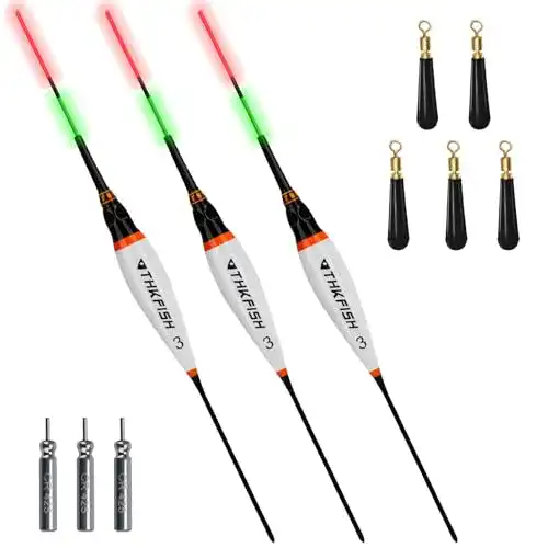 LED-Posen THKFISH 3 Stück Angelposen LED Posen