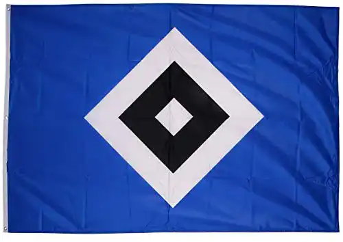 HSV-Fahne ‘ HSV Hissfahne Schrebergarten 120x180cm