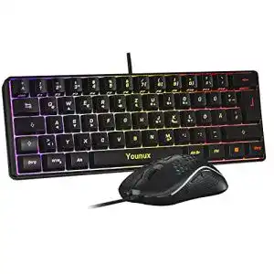 Mini-Gaming-Tastatur Anivia 60% kabelgebunden, Anti-Ghosting