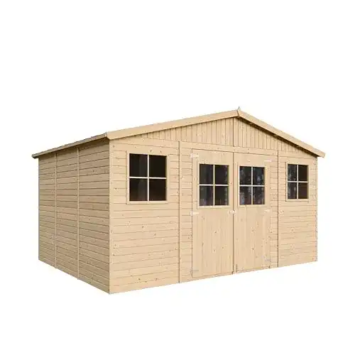 Die beste Gartenhaus TIMBELA Holz Gartenschuppen - Abstellkammer 2026 Test Bestseller Gartenhaus TIMBELA Holz Gartenschuppen – Abstellkammer