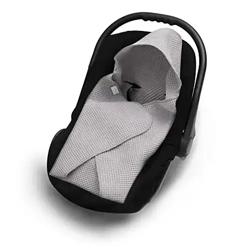 Einschlagdecke ELIMELI für Babyschale 100% Baumwolle