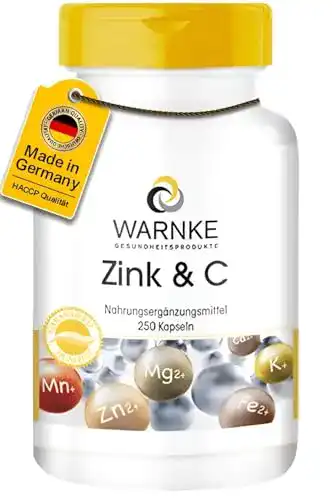 Die beste Vitamin C + Zink WARNKE VITALSTOFFE, 250 Kapseln 2026 Test Bestseller Vitamin C + Zink WARNKE VITALSTOFFE, 250 Kapseln