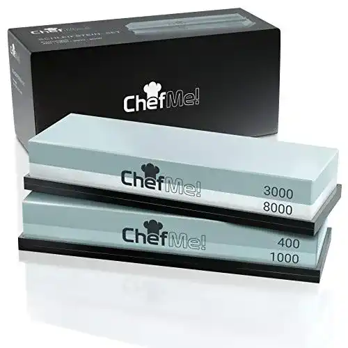 Schleifstein ChefMe! Set 4-in-1 mit deutscher Anleitung