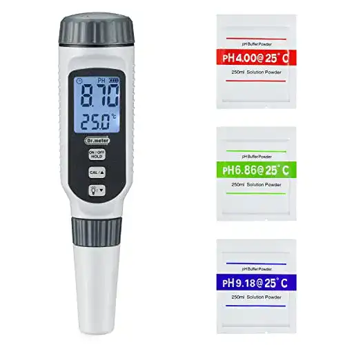 pH-Messgerät Dr.meter PH Messgerät, Messgerät 0.01 Auflösung