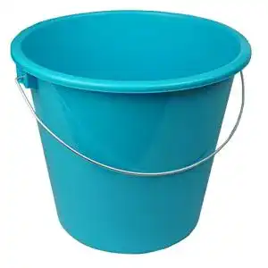 Plastikeimer HRB Haushaltseimer, Putzeimer mit Metallbügel, 10 L