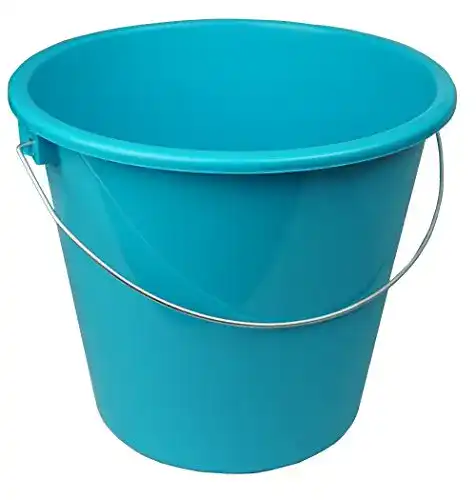 Plastikeimer HRB Haushaltseimer, Putzeimer mit Metallbügel, 10 L