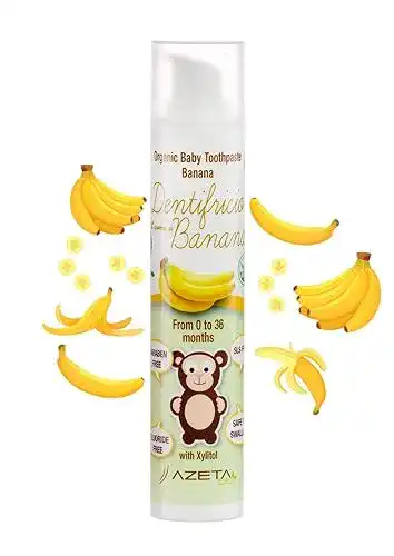 Babyzahnpasta AZETA bio Organic Zahnpasta, Bananengeschmack