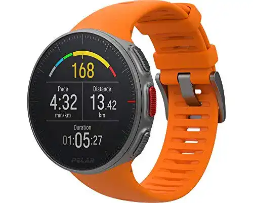 GPS-Uhr Polar Vantage V Profi-Multisportuhr mit GPS, Orange, M/L