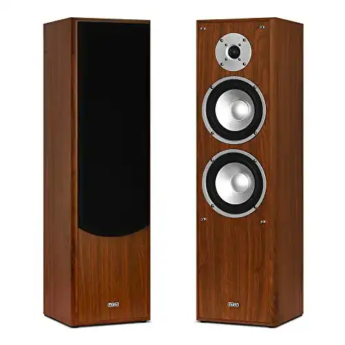Mohr-Lautsprecher mohr 1 Paar Standlautsprecher SL10 Nussbaum