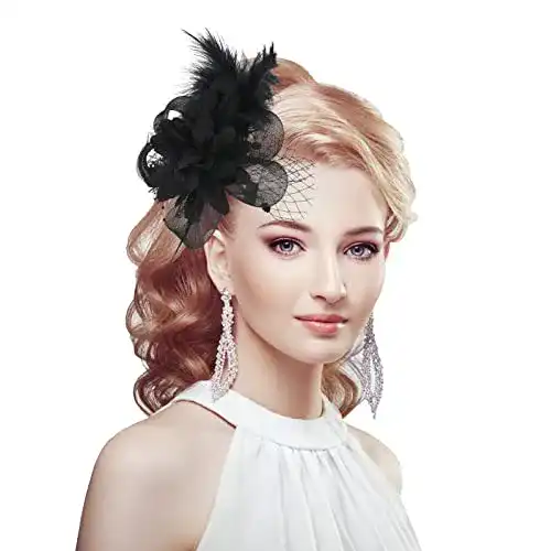 Die beste Fascinator Yolev Hut Damen Schwarze Blumenfeder Mesh 2026 Test Bestseller Fascinator Yolev Hut Damen Schwarze Blumenfeder Mesh