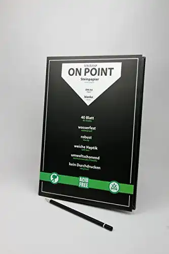 Steinpapier ON POINT A4 blanko