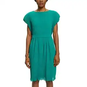 Esprit-Kleid Esprit Collection Ärmelloses Plisseekleid, LENZING™