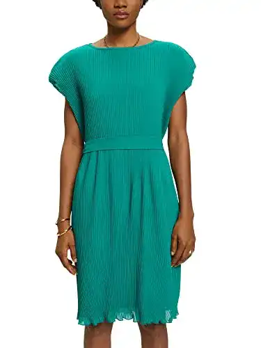 Esprit-Kleid Esprit Collection Ärmelloses Plisseekleid, LENZING™
