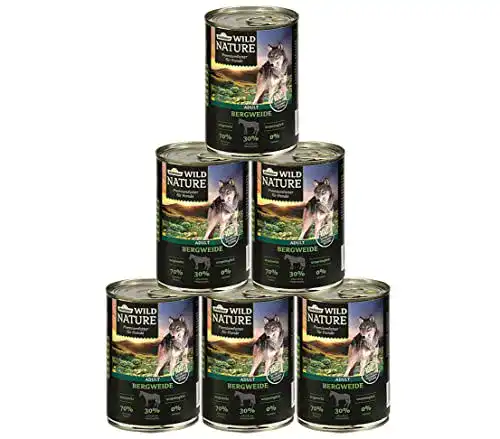 Hundefutter-Pferd Dehner Wild Nature Adult, Bergweide, 6 x 400 g