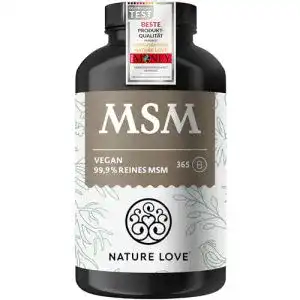 MSM-Kapseln Nature Love ® MSM Kapseln, 365 Kapseln