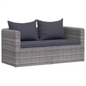 Rattansofa vidaXL 2X Garten Ecksofa 2-Sitzer, Gartenset