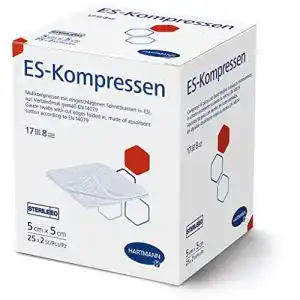 Kompressen Paul Hartmann AG ES- steril 5×5 cm 8fach5 x 5cm