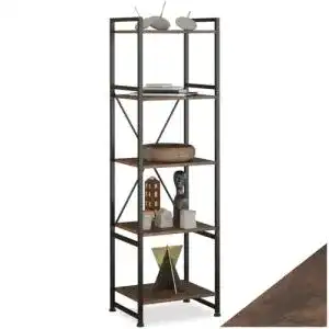 Metallregal TecTake 800902 Bücherregal mit 5 Ebenen, stabil
