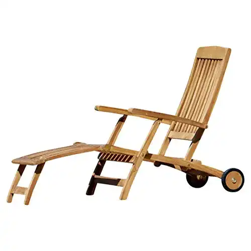 Deckchair ASS ALEOS. Steamer mit Rädern Steamer Deckstuhl
