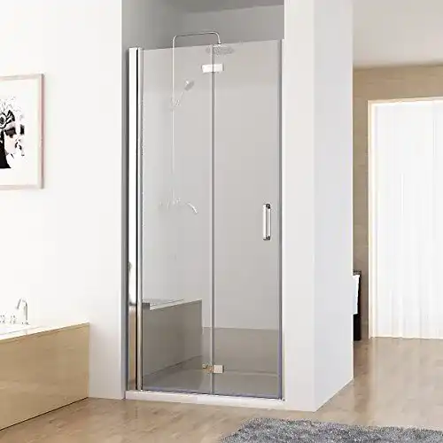 Duschtür MIQU Nischentür Duschabtrennung 180° Schwingtür