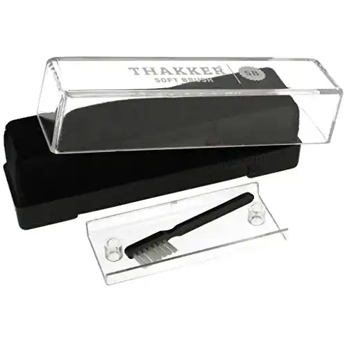 Schallplattenbürste Thakker Soft Brush, Antistatik mit Samtpolster