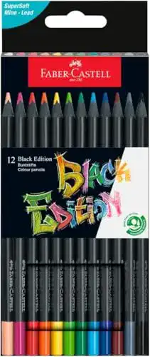 Buntstifte Faber-Castell 116412 – Blackwood, 12er Etui