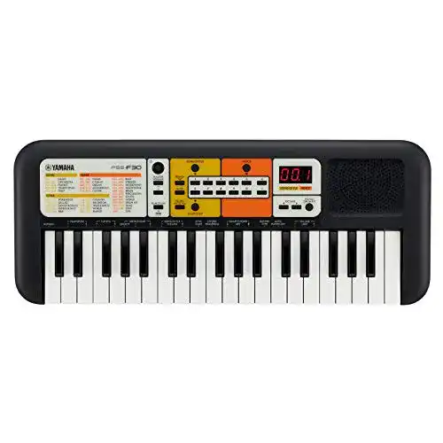 Yamaha-Keyboard YAMAHA PSS-F30 Mini Keyboard, schwarz