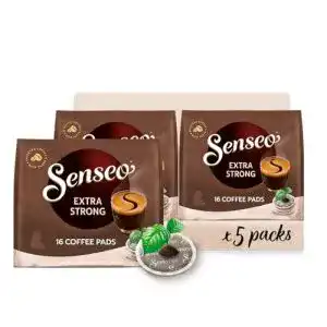 Kaffeepads Senseo Pads Extra Strong, 80 UTZ-zertifiziert, 5 x 16