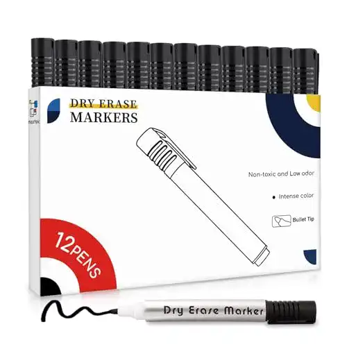 Whiteboard Marker maxtek 12 Whiteboard Stifte Rundspitze