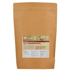 Leinsamenmehl manako Bio, 1 kg Zipbeutel