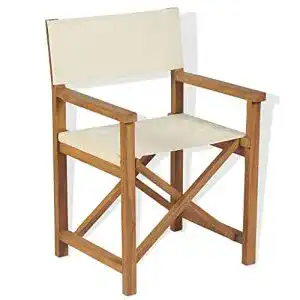 Regiestühle vidaXL Teak Massiv Regiestuhl Klappbar