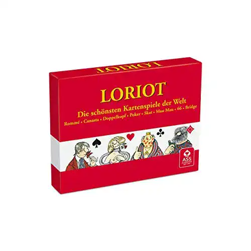 Rommé-Karten ASS Altenburger 22571007 Loriot Romme, Canasta