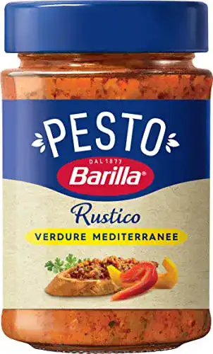 Barilla-Pesto Barilla Pesto Rustico Mediterraneo, 200 g