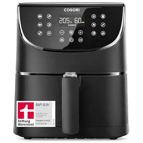 Fritteuse COSORI Heißluft 5,5L XXL mit Digitalem LED-Touchscreen