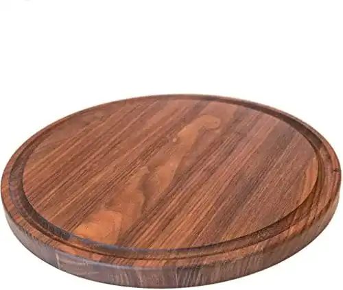 Schneidebrett (Holz) Virginia Boys Kitchens Rund aus Walnussholz