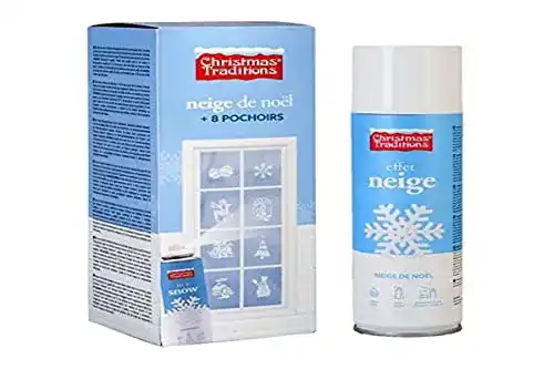 Schneespray Zentrallager Generique, mit Schablonen