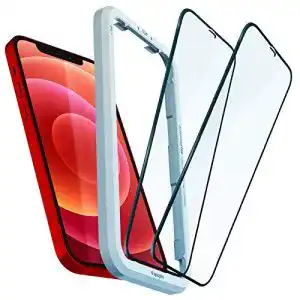 iPhone-12-Panzerglas Spigen AlignMaster, 2 Stck, volle Abdeckung