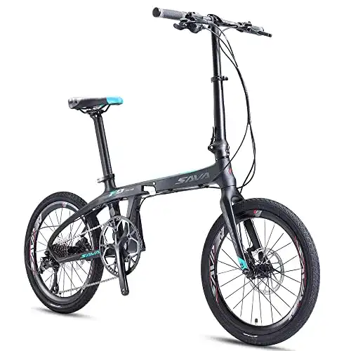 Klapprad SAVADECK Z1 Klappfahrrad 20 Zoll Kohlefaser