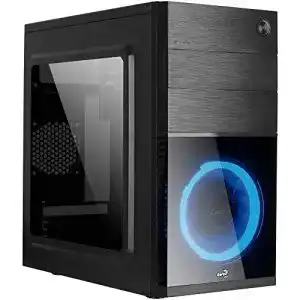 Micro-ATX-Gehäuse AeroCool CS105BL, Acrylfenster, Frontlüfter