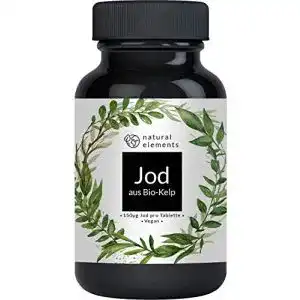 Kelp natural elements Bio (Natürliches Jod), 365 Tabletten