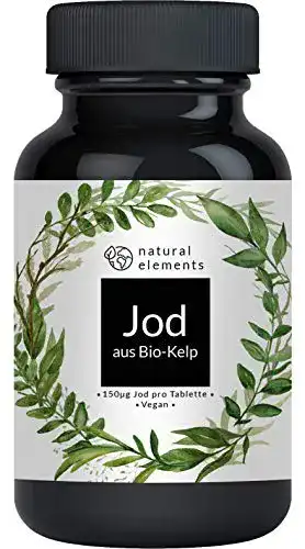 Kelp natural elements Bio (Natürliches Jod), 365 Tabletten