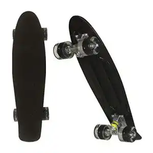 Mini-Longboard WeSkate 22″ Kinder Retro Skateboard LED-Blitz