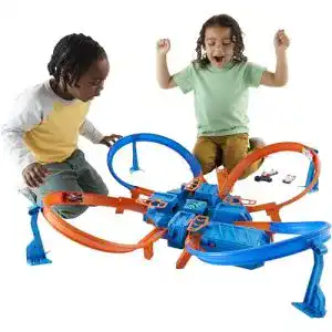 Hot-Wheels-Bahn Hot Wheels DTN42 Trackset, mit Rampen