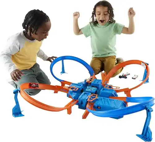 Hot-Wheels-Bahn Hot Wheels DTN42 Trackset, mit Rampen